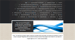 Desktop Screenshot of liverpoolctanaesthesia.com